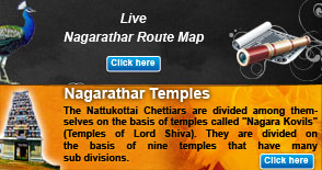 Live Nagarathar Route Map & Nagarathar temple